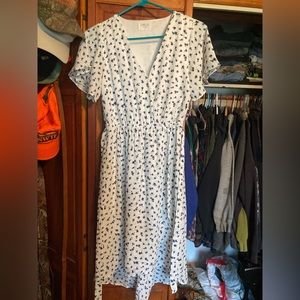 Floral wedding guest dress